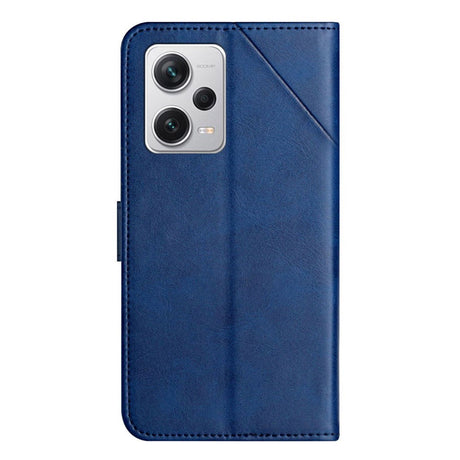Xiaomi Redmi Note 12 Pro (5G) / Poco X5 Pro (5G) Leather Flip Cover m. Lommebok og stativfunksjon - blå