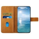 Xiaomi Redmi Note 12 Pro (5G) / Poco X5 Pro (5G) Leather Flip Cover m. Lommebok og stativ - Lysebrun