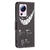 Xiaomi 13 Lite deksel m. Lommebok i skinn - Ikke rør telefonen min