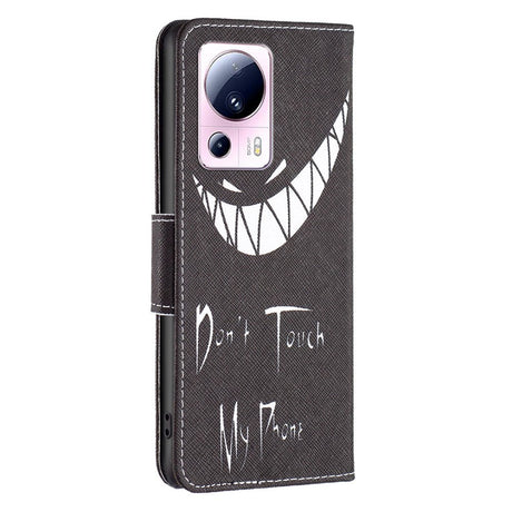 Xiaomi 13 Lite deksel m. Lommebok i skinn - Ikke rør telefonen min