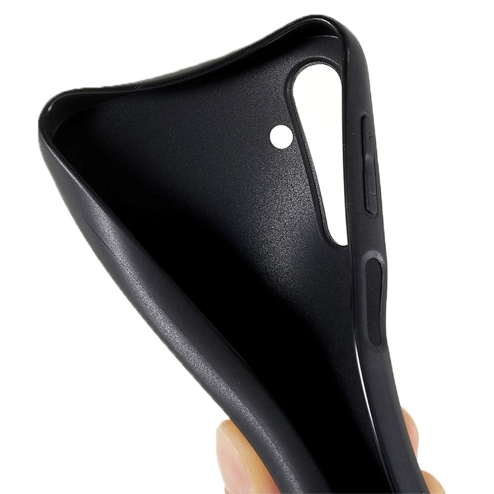 Samsung Galaxy A24 Matt fleksibelt plastbakdeksel - svart
