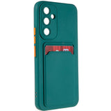 Samsung Galaxy A54 (5G) fleksibelt plastdeksel m. Kortholder - Grønn