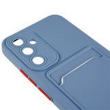 Samsung Galaxy A54 (5G) fleksibelt plastdeksel m. Kortholder - Gråblå