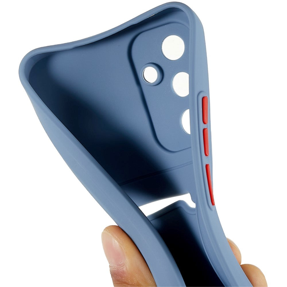 Samsung Galaxy A54 (5G) fleksibelt plastdeksel m. Kortholder - Gråblå