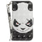 Sony Xperia 1 V Leather Flip Cover m. Print - Angry Panda
