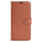 Sony Xperia 1 V Litchi Leather Flip Cover m. Lommebok - Brun