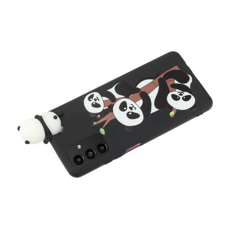 Samsung Galaxy A34 (5G) fleksibelt plastdeksel 3D - 3 pandaer