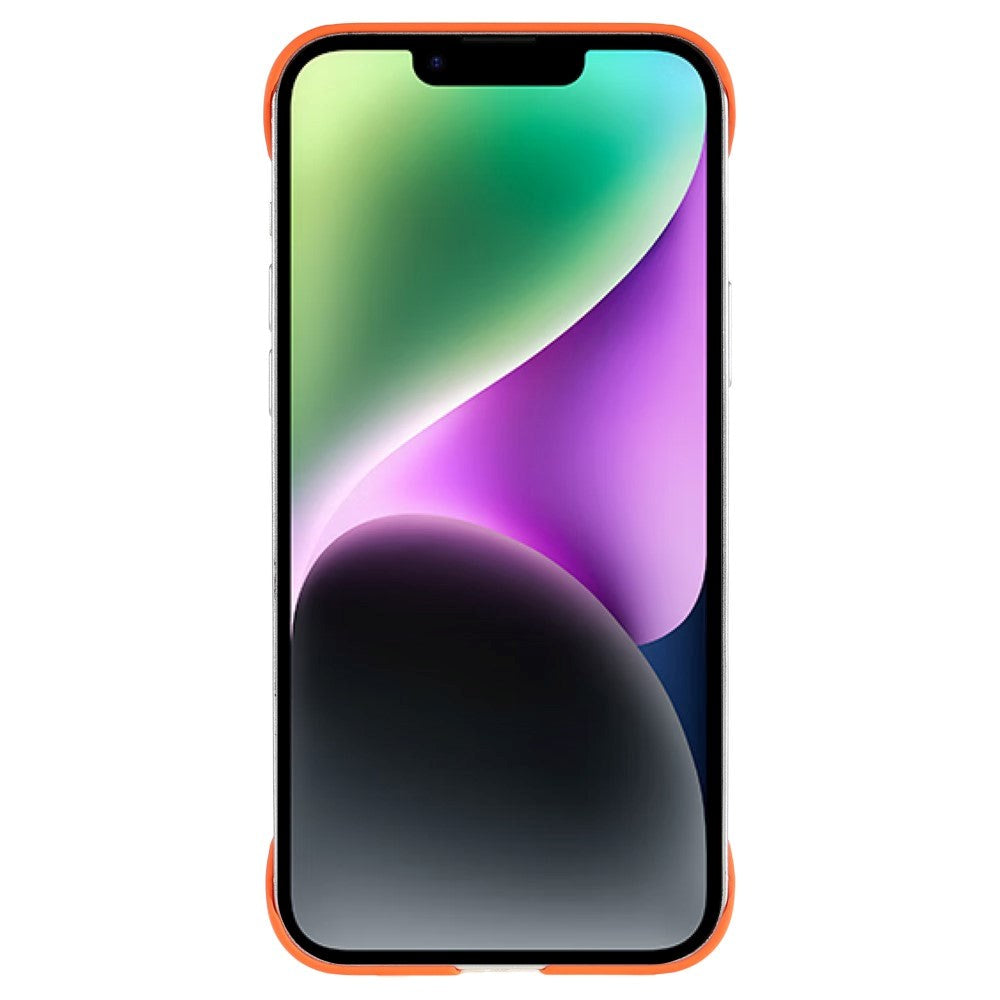 iPhone 14 Hardplast Bakdeksel Uten Sider - Oransje