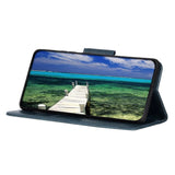 Xiaomi Redmi Note 12 (4G) Flip-deksel i lær m. Lommebok og stativfunksjon - blå