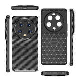 Xiaomi 13 Ultra Carbon Fiber fleksibelt plastbakdeksel - svart