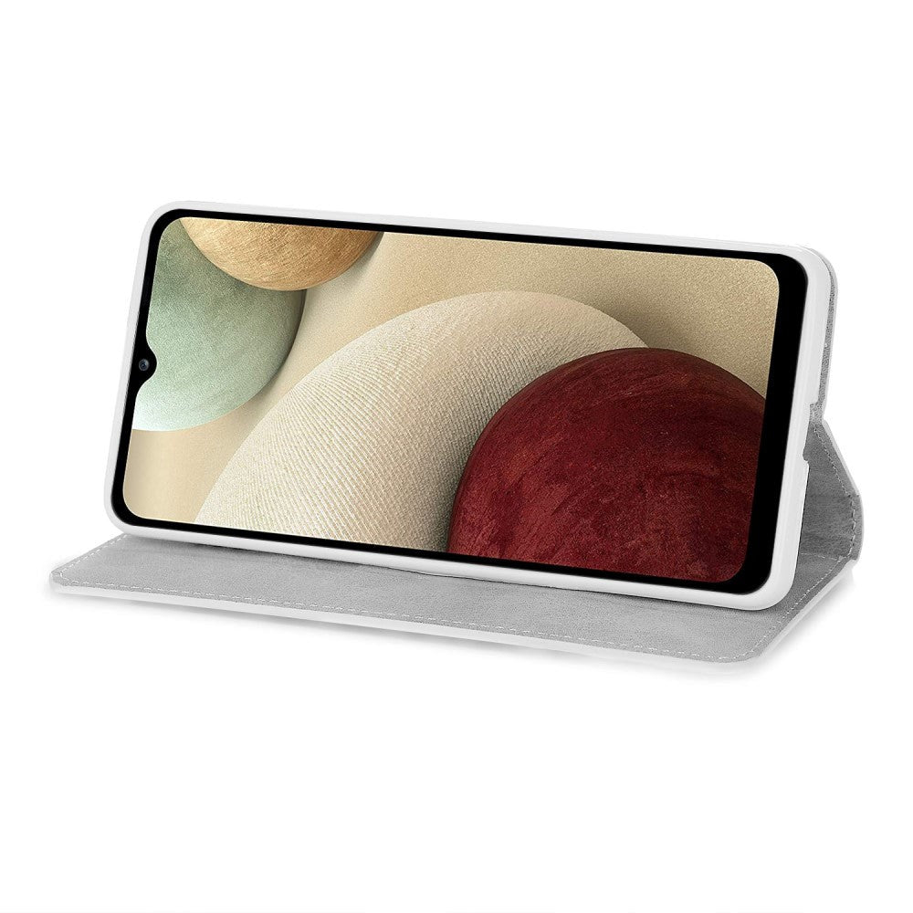 Samsung Galaxy A24 Leather Flip Cover m. Lommebok og stropp - Glitter Design - Rosa