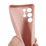 Samsung Galaxy S21 Ultra - EIDERWOOD Foret Fleksibelt Plast Cover - Lyserød