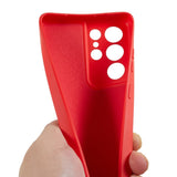 Samsung Galaxy S21 Ultra - EIDERWOOD Foret Fleksibelt Plast Cover - Rød