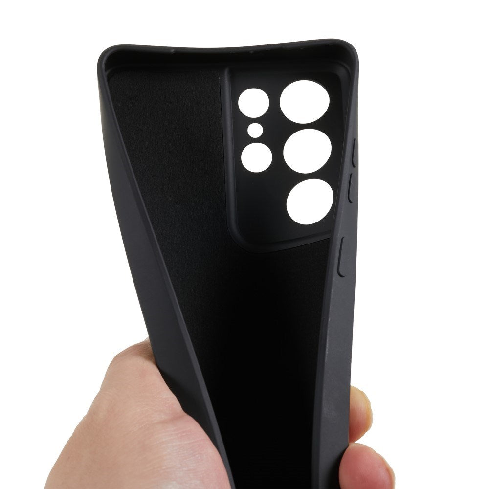 Samsung Galaxy S21 Ultra - EIDERWOOD Fôret fleksibelt plastdeksel - Svart