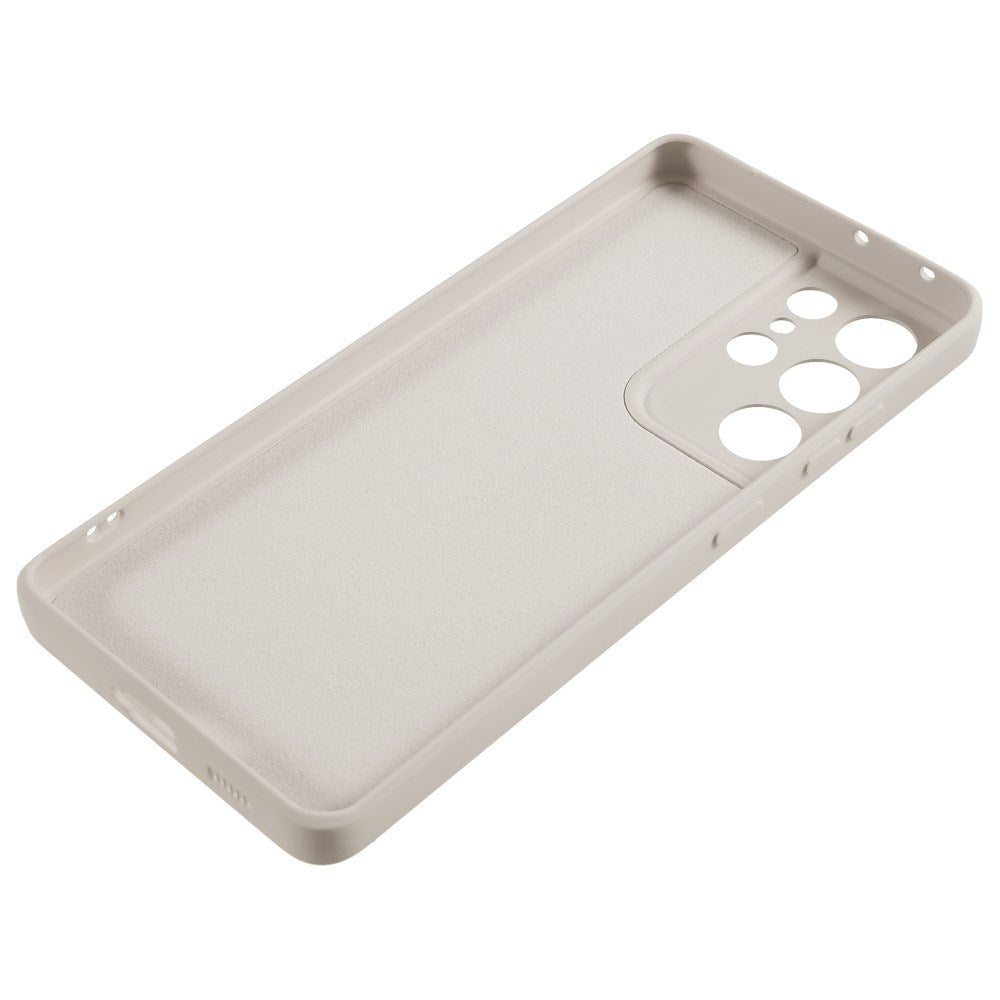 Samsung Galaxy S21 Ultra - EIDERWOOD Fôret fleksibelt plastdeksel - Beige