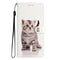 Google Pixel 7 Pro flip-deksel i kunstskinn m. Veske og stropp - søt katt
