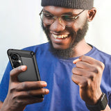 OnePlus Nord CE 3 Lite (5G) Brushed Carbon Bagside Cover - Sort