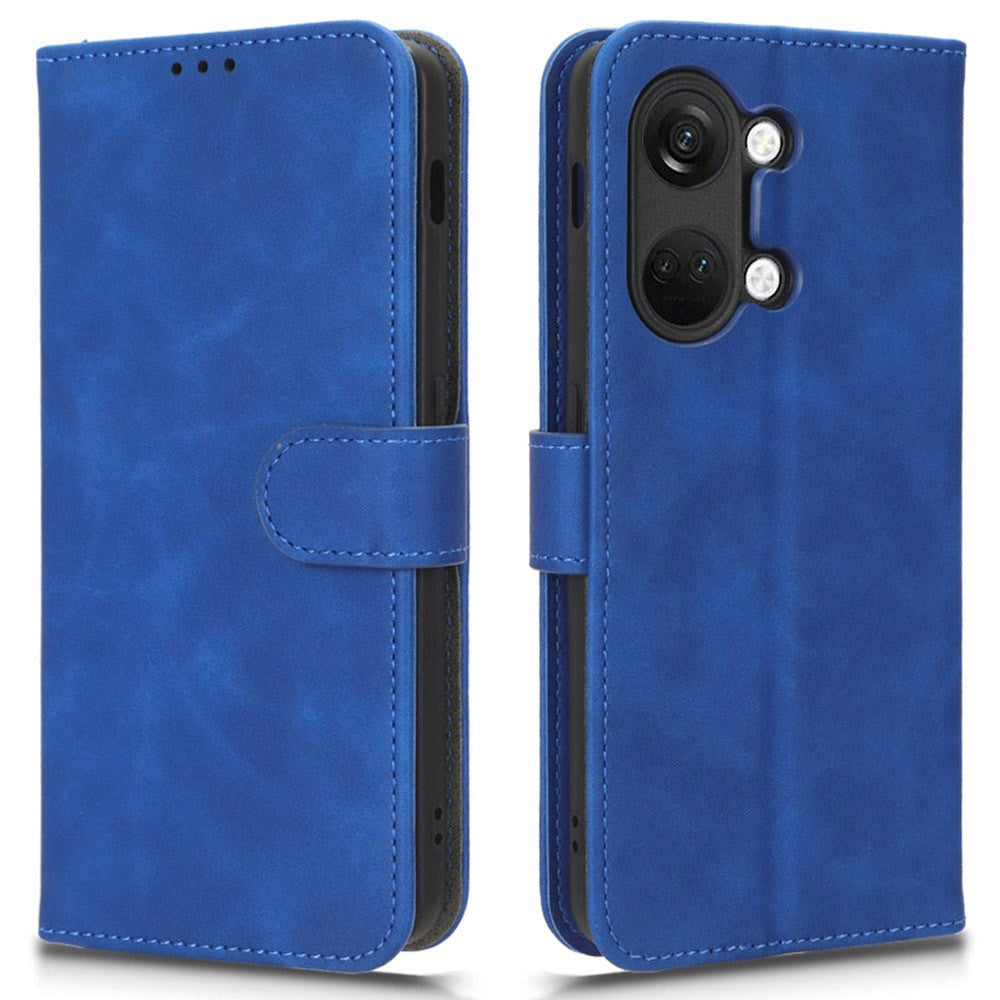 OnePlus Nord 3 (5G) Leather Flip Cover m. Lommebok og stativfunksjon - blå