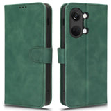 OnePlus Nord 3 (5G) Leather Flip Cover m. Lommebok- og stativfunksjon - Grønn