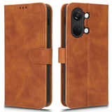 OnePlus Nord 3 (5G) Leather Flip Cover m. Lommebok og stativfunksjon - brun