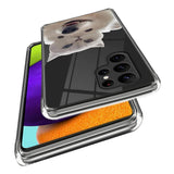 Samsung Galaxy S23 Ultra Plastic Transparent Bakdeksel m. Motiv - Hund &amp; Katt