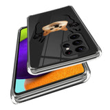 Samsung Galaxy S23 Ultra Plastic Transparent Bakdeksel m. Motiv - Overgivende hund