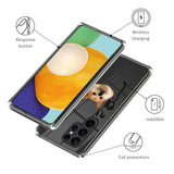 Samsung Galaxy S23 Ultra Plastic Transparent Bakdeksel m. Motiv - Overgivende hund