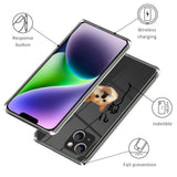 iPhone 14 Fleksibelt plastdeksel Gjennomsiktig m. Print - Overgivelseshund