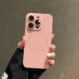 iPhone 14 Pro Silikone Bagside Cover m. Kamerabeskytter - MagSafe Kompatibel - Pink