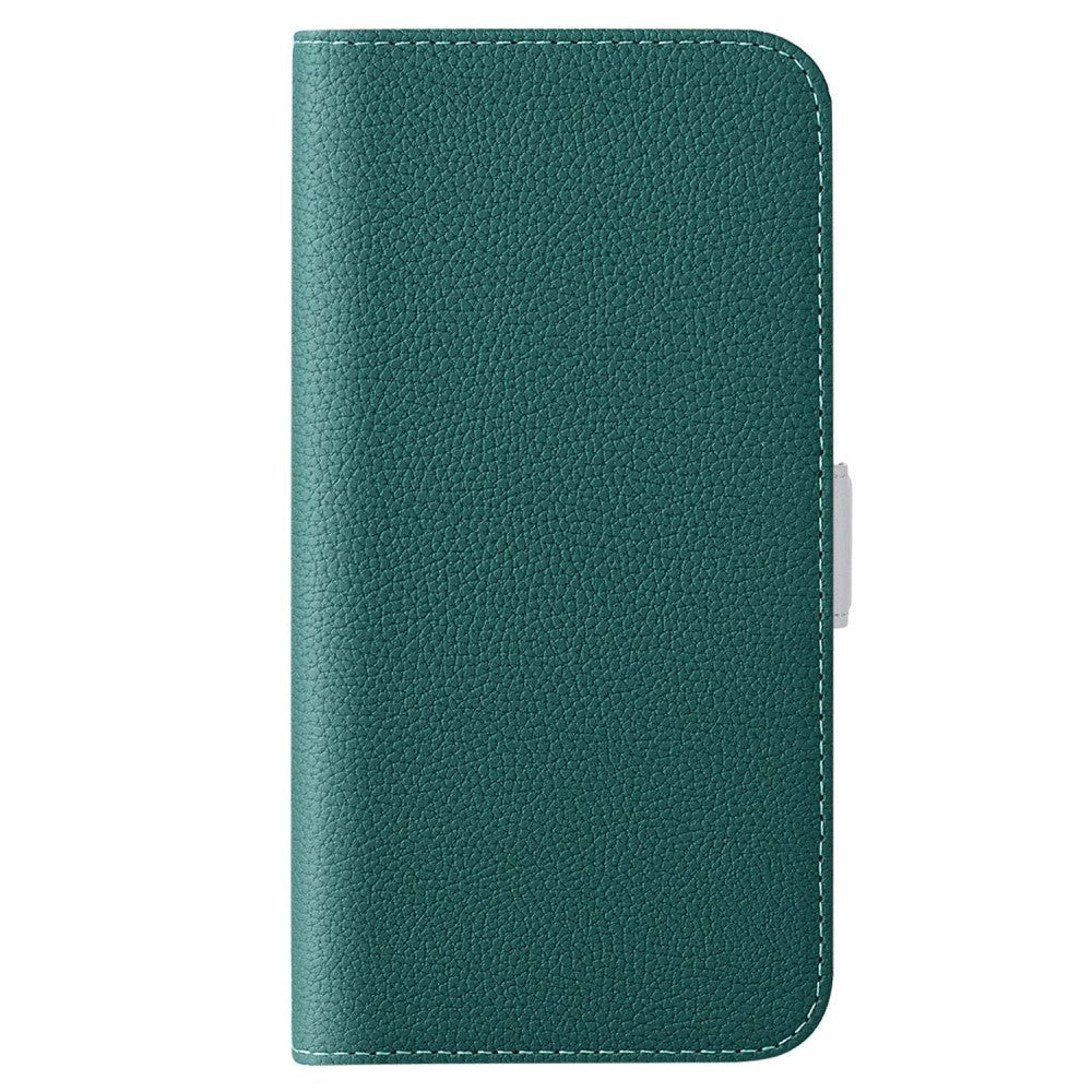 Samsung Galaxy A24 PU Litchi Leather Flip Cover m. Magnetic Close - Grønn