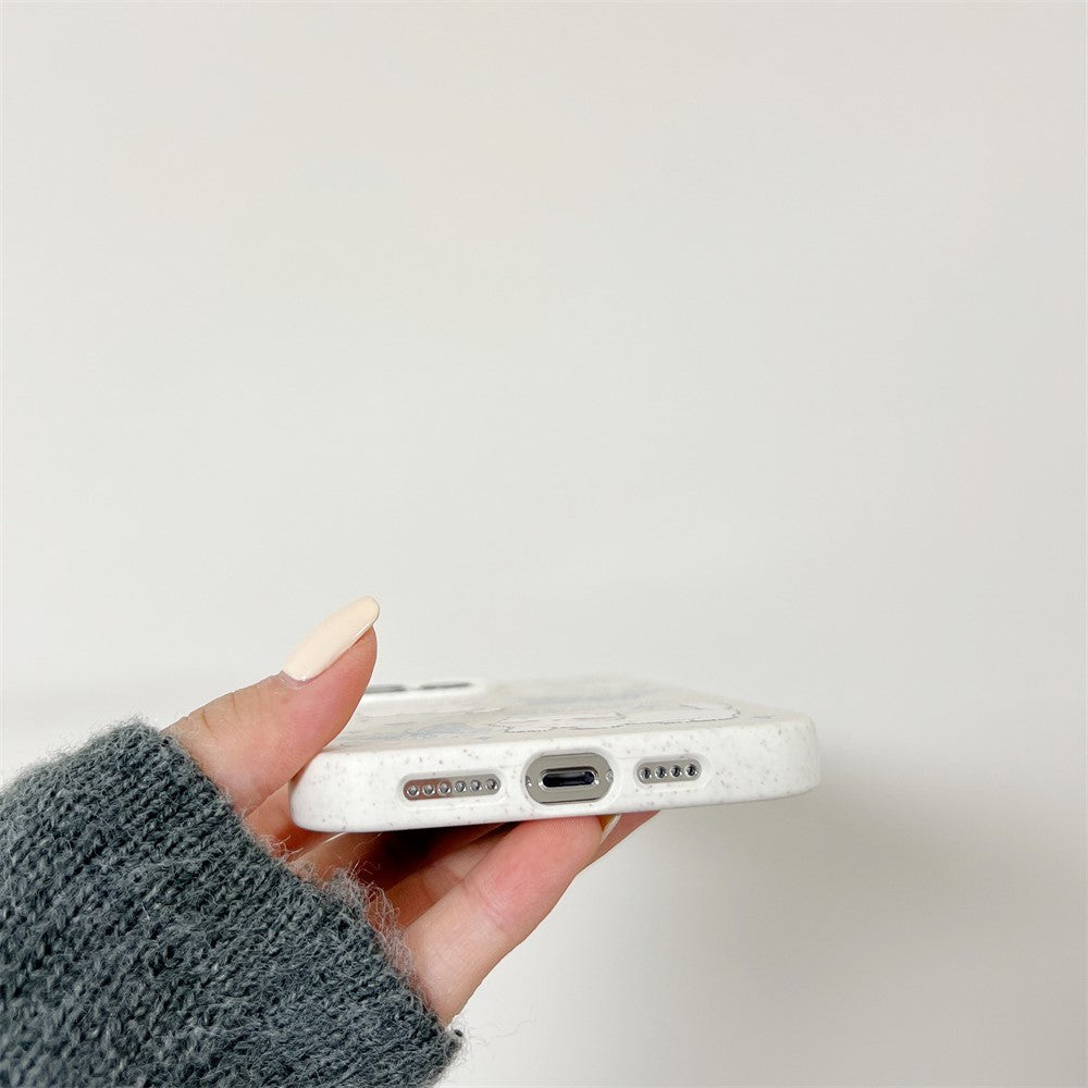 iPhone 13 Pro Fleksibel Plastik Bagside Cover m. Motiv - Sommerfugle og Katte