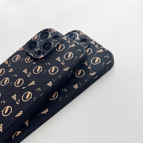 iPhone 14 Pro Fleksibelt TPU Plastik Bagside Cover med Print - Katte