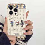 iPhone 14 Pro Fleksibelt TPU Plastik Bagside Cover med Print - Hieroglyffer