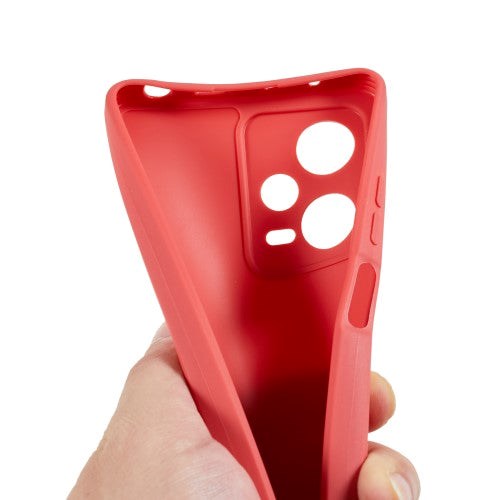 Xiaomi Redmi Note 12 Pro (5G) fleksibelt plastdeksel - rød
