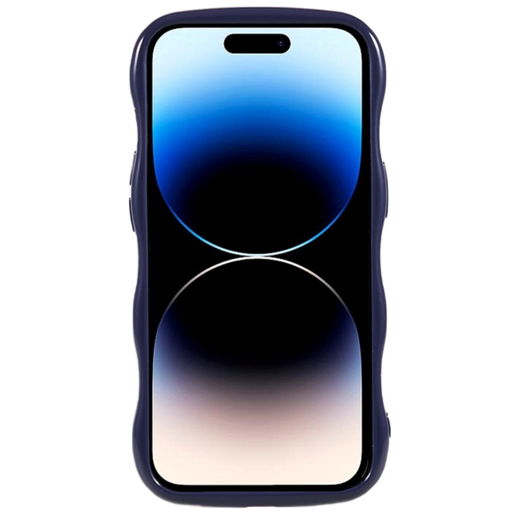 iPhone 14 Pro fleksibelt deksel - Wave - Lilla