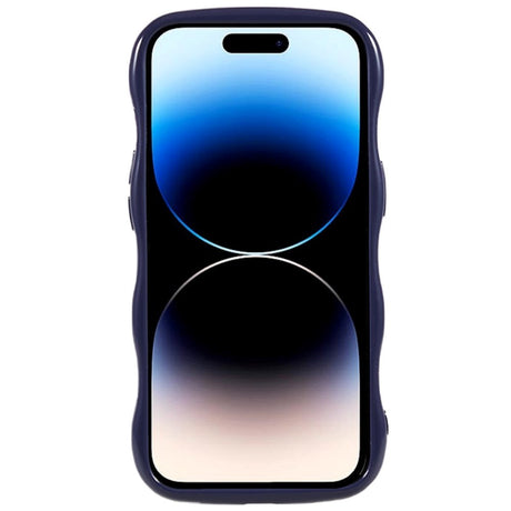 iPhone 14 Pro fleksibelt deksel - Wave - Lilla