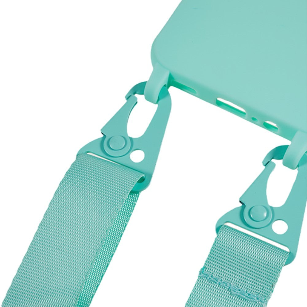 Samsung Galaxy A14 (5G) Fleksibelt plastdeksel m. Stropp - Mintgrønn