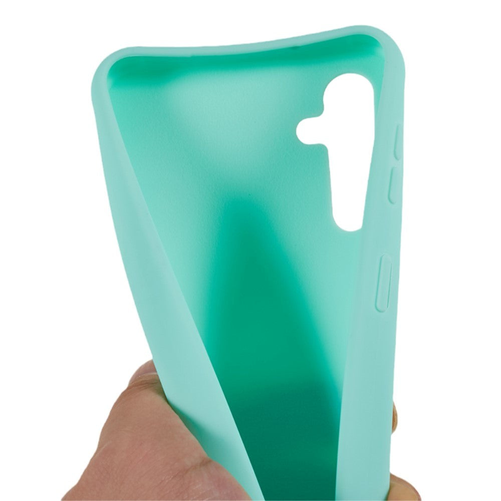 Samsung Galaxy A14 (5G) Fleksibelt plastdeksel m. Stropp - Mintgrønn