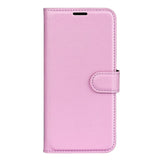 Nokia G22 Litchi Leather Flip Cover m. Lommebok - Rosa