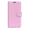 Nokia G22 Litchi Leather Flip Cover m. Lommebok - Rosa