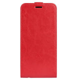 Nokia G22 Vertical Flip Leather Cover m. Kortholder - Rød