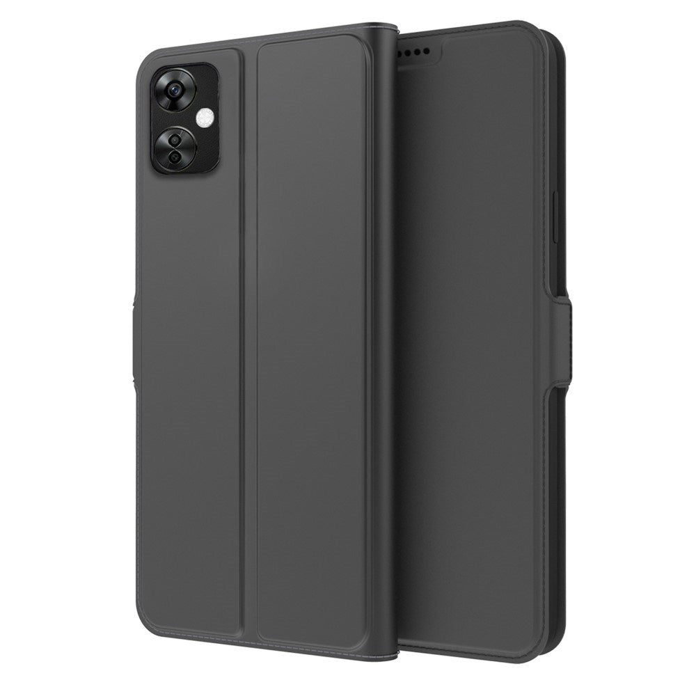 EIDERWOOD - OnePlus Nord CE 3 Lite (5G) - Kunstlæder Flip Case m. Kortholder & Ståfunktion - Sort