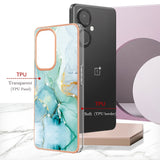 OnePlus Nord CE 3 Lite (5G) Hybrid plastbakdeksel - turkis marmor