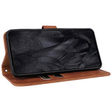 Google Pixel 8 Pro Leather Flip Cover m. Lommebok og stativfunksjon - brun