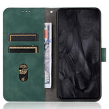 Google Pixel 8 Pro Læder Flip Cover m. Pung og Ståfunktion - Grøn