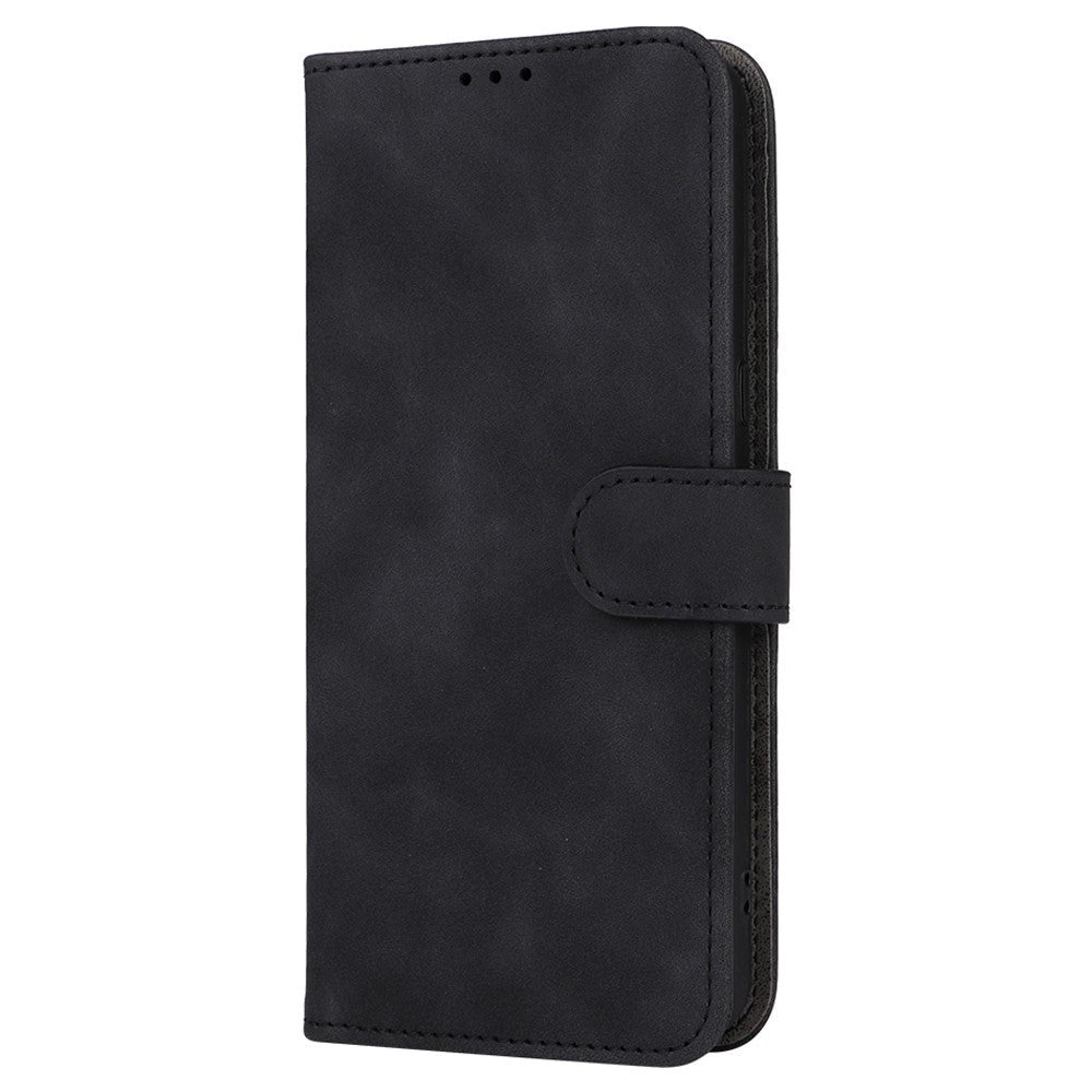 Google Pixel 8 Pro Leather Flip Cover m. Lommebok og stativfunksjon - svart