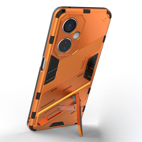 OnePlus Nord CE 3 Lite Hybrid Craftsman Bakdeksel m. Stativ - oransje