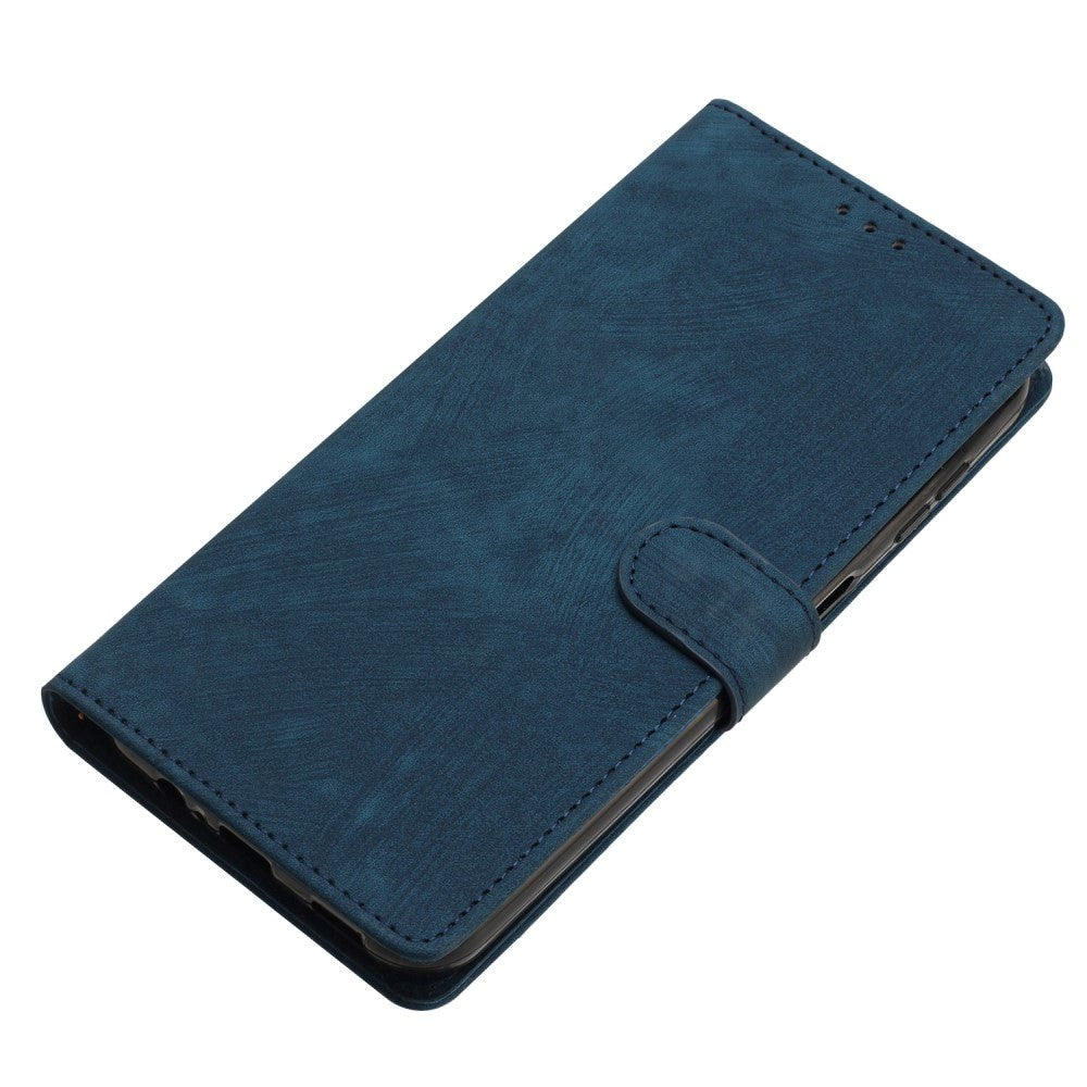 Xiaomi Redmi Note 11 Pro Leather Flip Cover m. Lommebok og stropp - blå