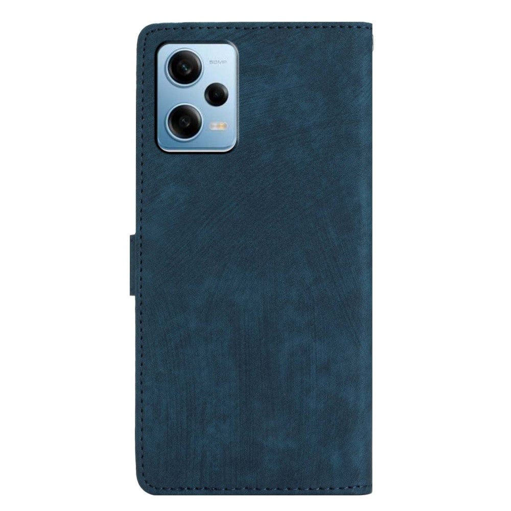 Xiaomi Redmi Note 11 Pro Leather Flip Cover m. Lommebok og stropp - blå