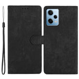 Xiaomi Redmi Note 11 Pro Leather Flip Cover m. Lommebok og stropp - Svart
